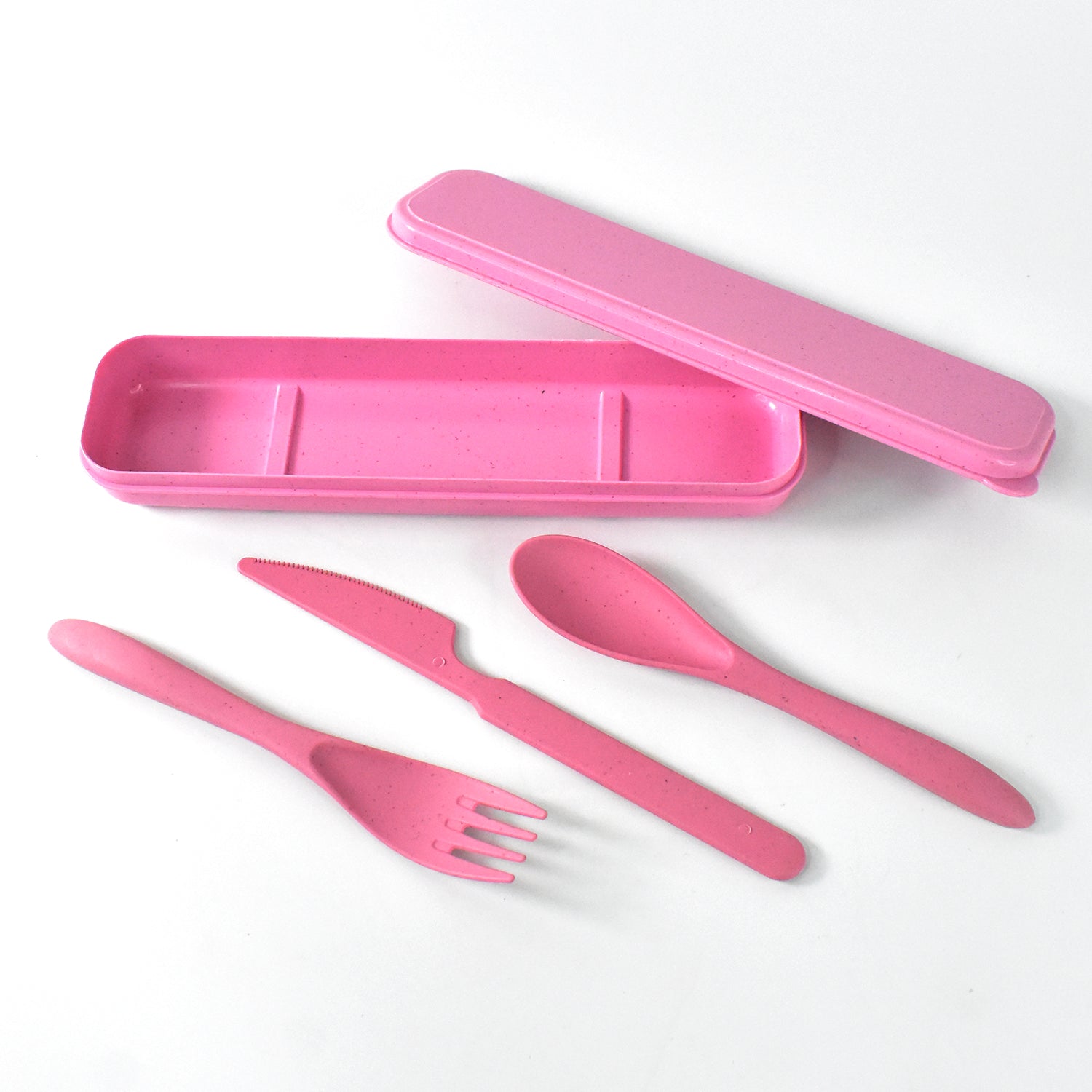 4 in 1 Travel Utensils Plastic Spoons and Forks Sets for Lunch Box (3 Pc With Case) - Shivani Jaswal 4 in 1 Travel Utensils Plastic Spoons and Forks Sets for Lunch Box (3 Pc With Case)