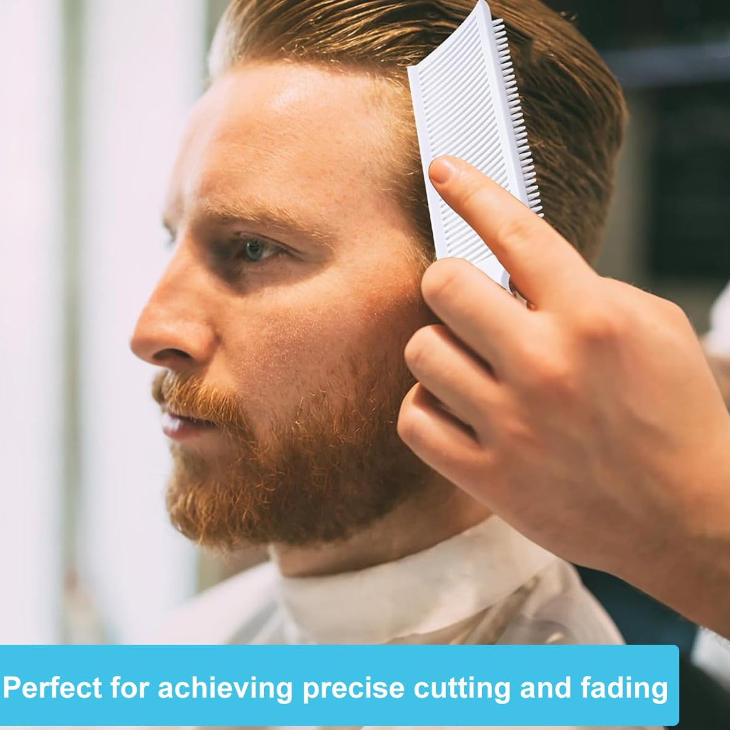 Ergonomic Flat Top Fading Clipper Comb Hair Care Styling | Brushes & Combs (1 Pc), Hair accessories - Shivani Jaswal Ergonomic Flat Top Fading Clipper Comb Hair Care Styling | Brushes & Combs (1 Pc), Hair accessories