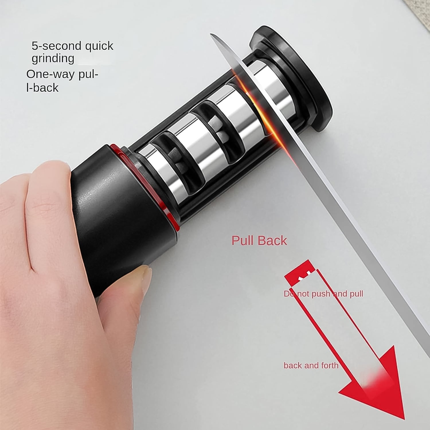 3-Stage Knife Sharpener, Knife grinder Three-sided blade for both water (1 Pc) - Shivani Jaswal 3-Stage Knife Sharpener, Knife grinder Three-sided blade for both water (1 Pc)