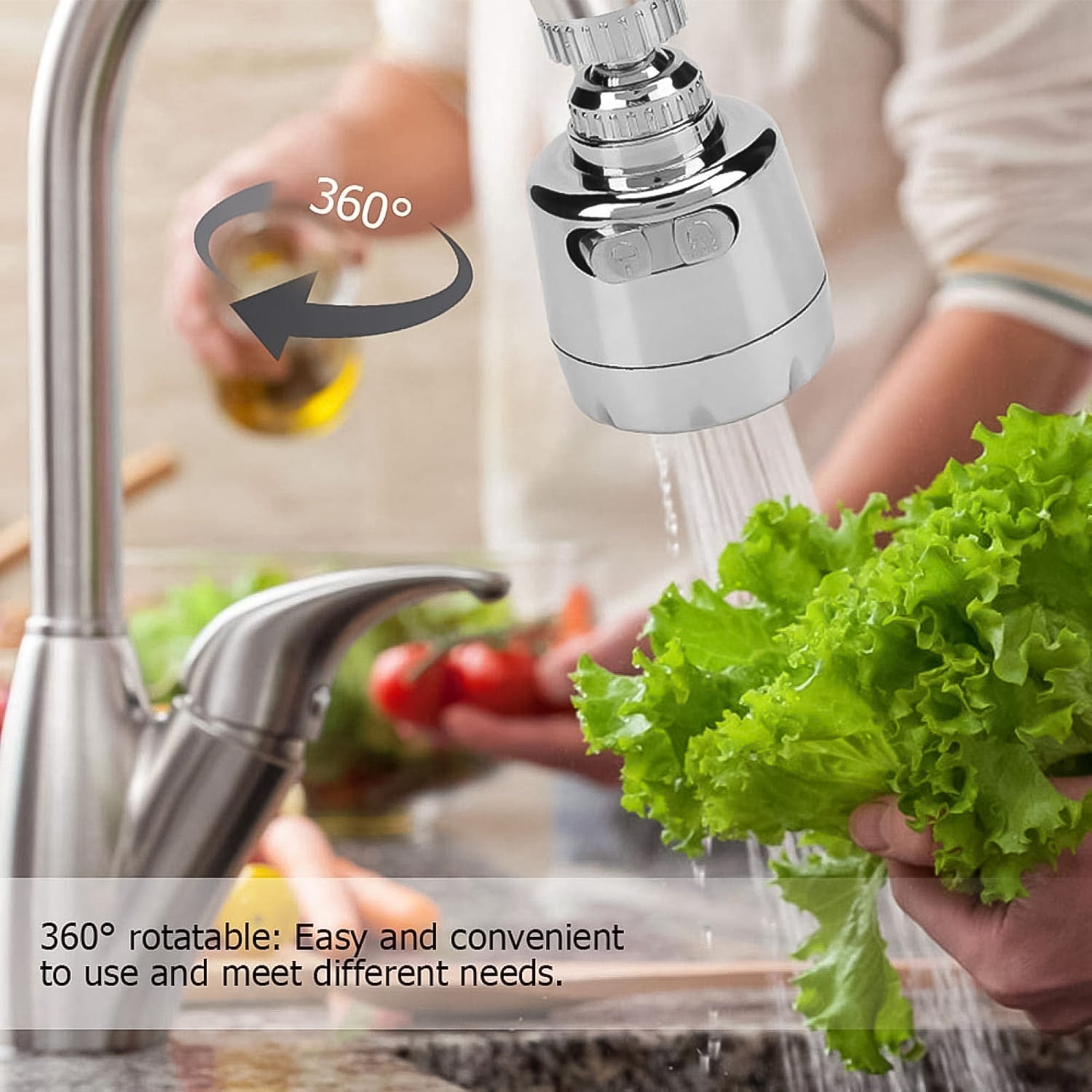 Plastic 360 Degree Rotating Water-Saving Faucet Sprayer Head (3.5 Inch) - Shivani Jaswal Plastic 360 Degree Rotating Water-Saving Faucet Sprayer Head (3.5 Inch)