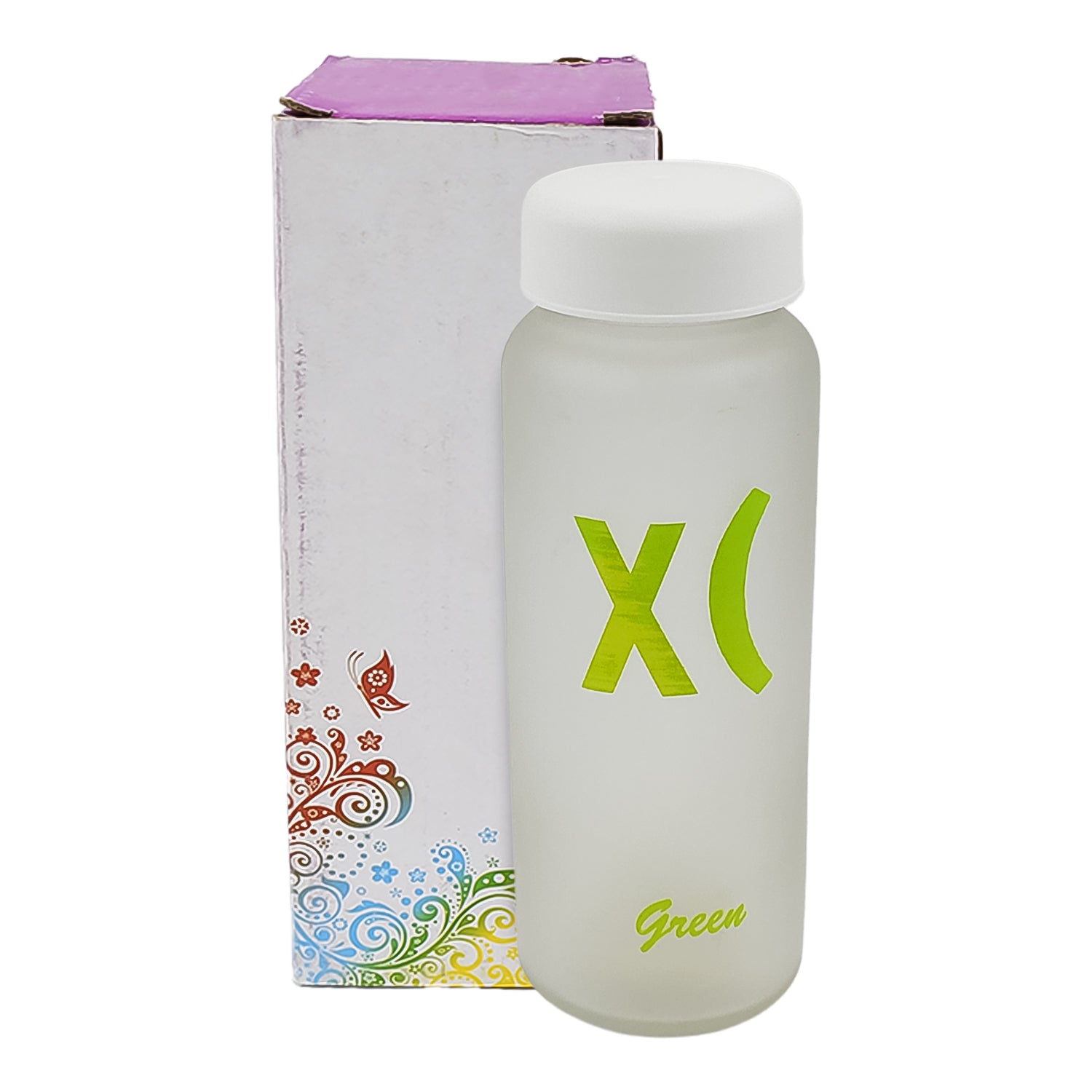 Outdoor Sport Glass water bottle (450 ML Approx / Mix Color / Design) - Shivani Jaswal Outdoor Sport Glass water bottle (450 ML Approx / Mix Color / Design)