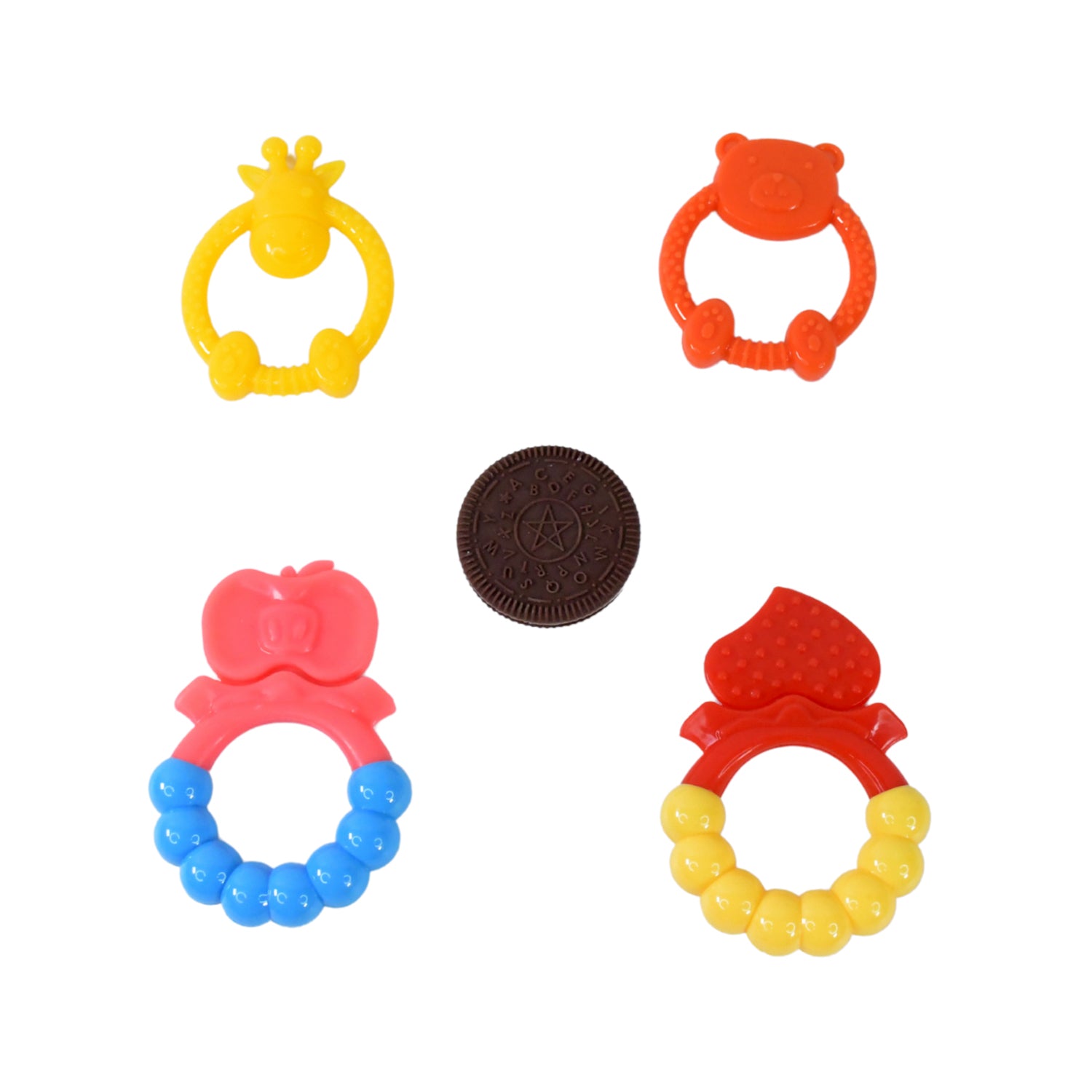 Silicone Baby Teething Toys (1 Pc / Mix Design) - Shivani Jaswal Silicone Baby Teething Toys (1 Pc / Mix Design)