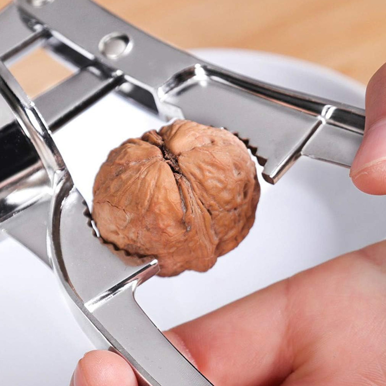 2 in1 Garlic Masher Premium Garlic Press & Walnut Cracker Opener (1 Pc) - Shivani Jaswal 2 in1 Garlic Masher Premium Garlic Press & Walnut Cracker Opener (1 Pc)