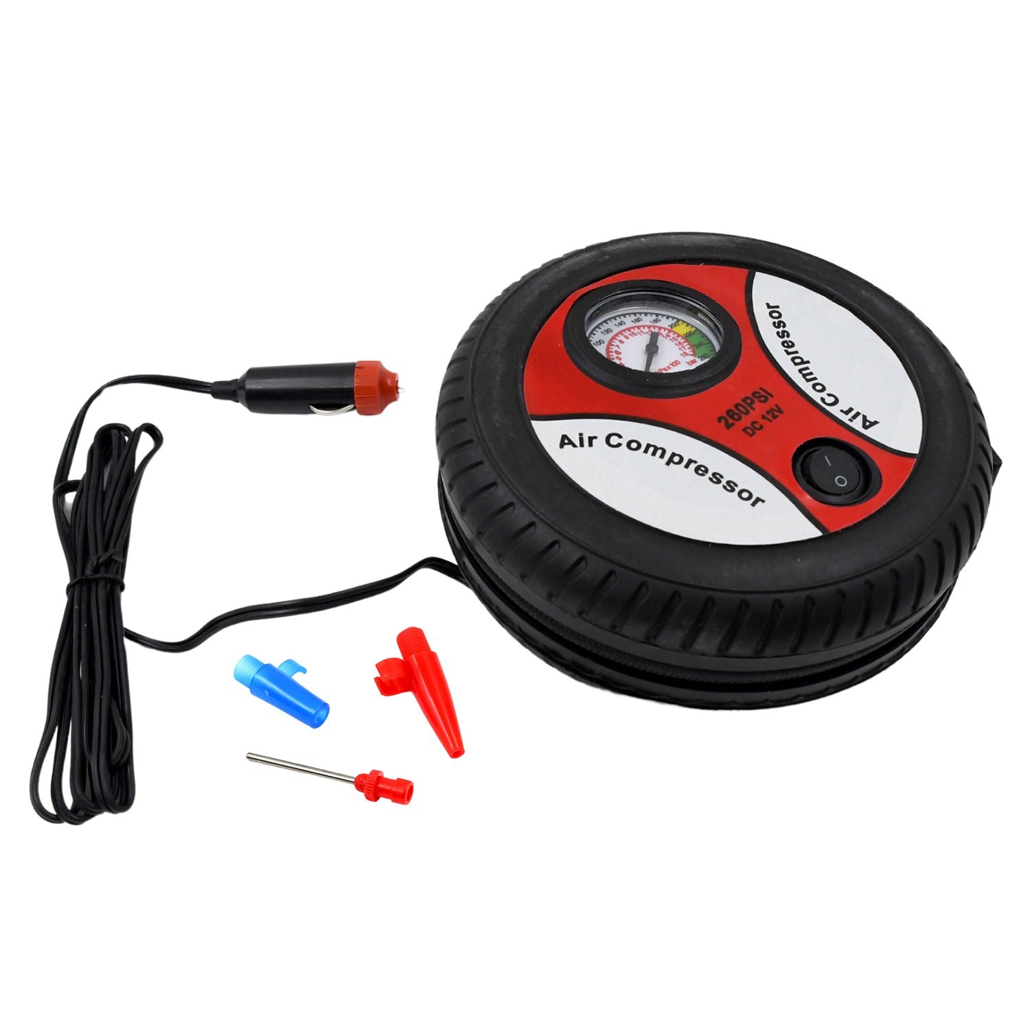 Compressor for Car and Bike 12V 260 PSI Tyre Inflator Air Pump - Shivani Jaswal Compressor for Car and Bike 12V 260 PSI Tyre Inflator Air Pump