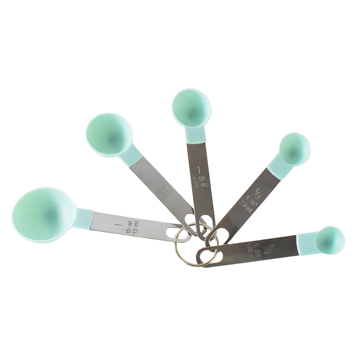 Stainless Steel and Plastics Measuring Spoon (Set of 5 Pc) - Shivani Jaswal Stainless Steel and Plastics Measuring Spoon (Set of 5 Pc)