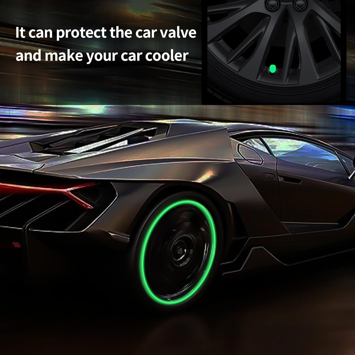 Tyre Valve Caps Luminous Glow Car Tire Valve Cap Covers vaal cap (4 Pcs Set) - Shivani Jaswal Tyre Valve Caps Luminous Glow Car Tire Valve Cap Covers vaal cap (4 Pcs Set)