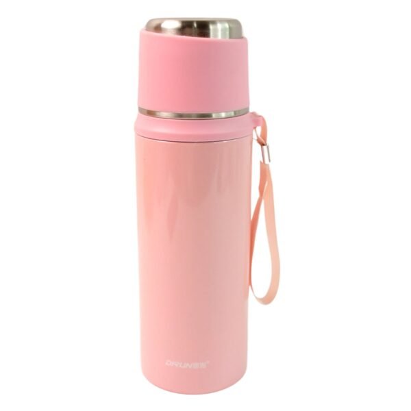 Stainless Steel Vacuum Insulated Water Bottle WIth Straw (550ml)