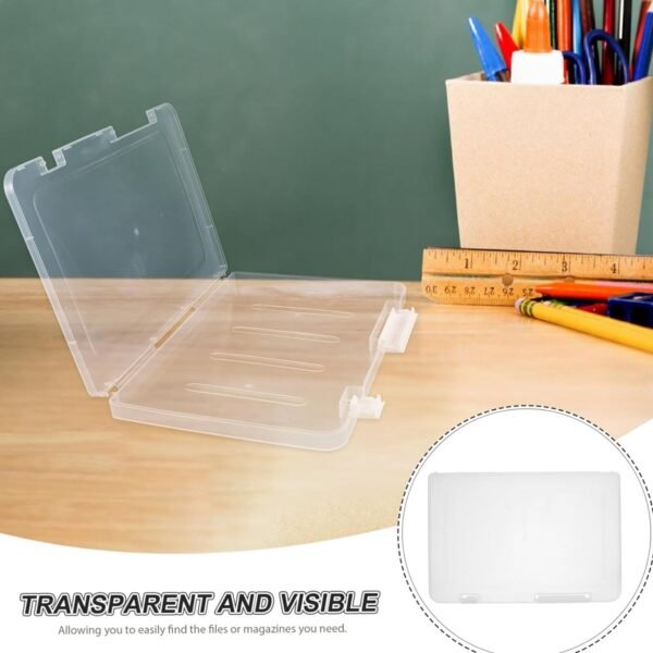 Document Holder File Organizer Box Storage Boxes Lids (1 Pc / 24Ã—17 Cm)