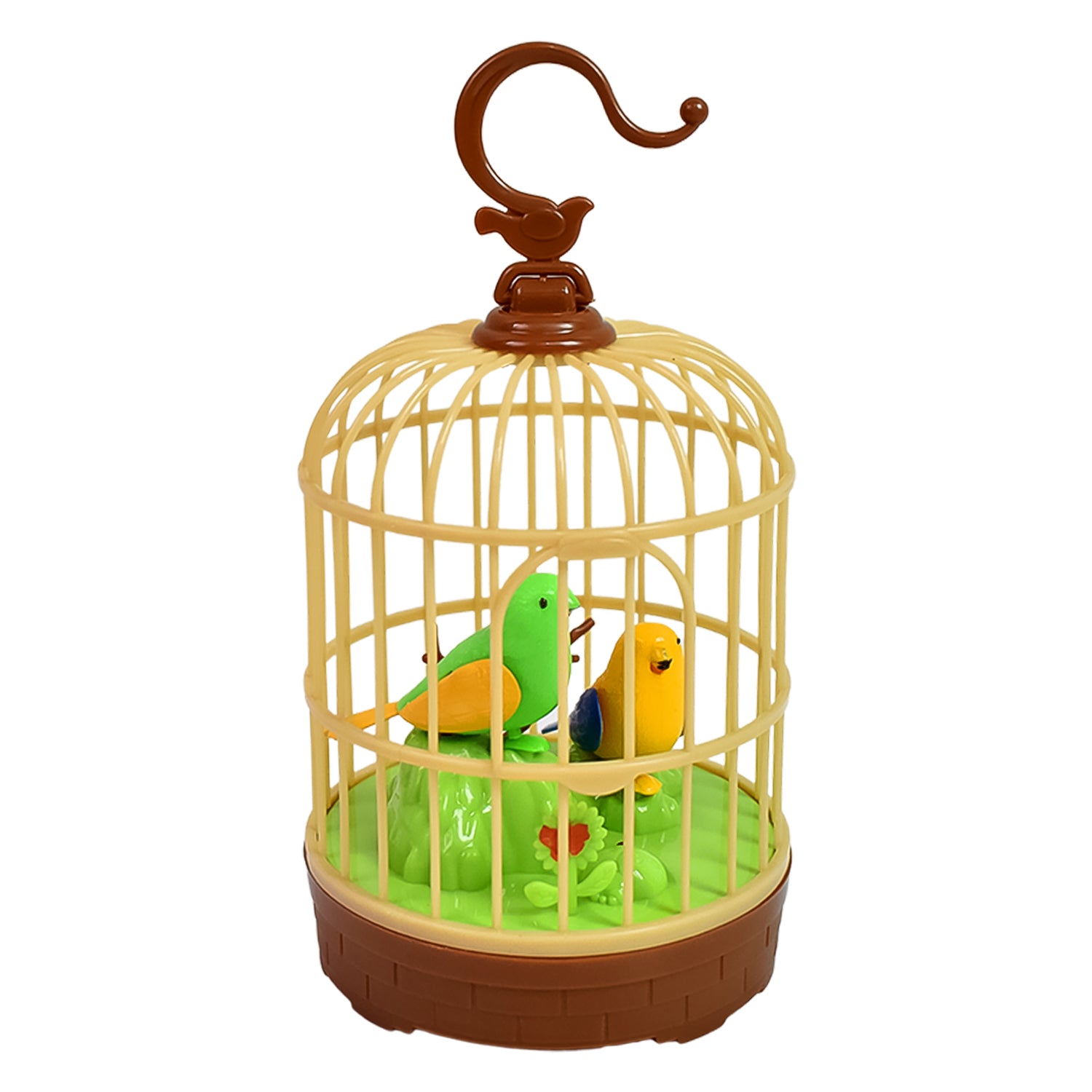 Sound Activated Chirping Bird in Hanging Cage, Beautiful Pinjra Bird Toy (1 Pc / Battery Not Operated) - Shivani Jaswal Sound Activated Chirping Bird in Hanging Cage, Beautiful Pinjra Bird Toy (1 Pc / Battery Not Operated)