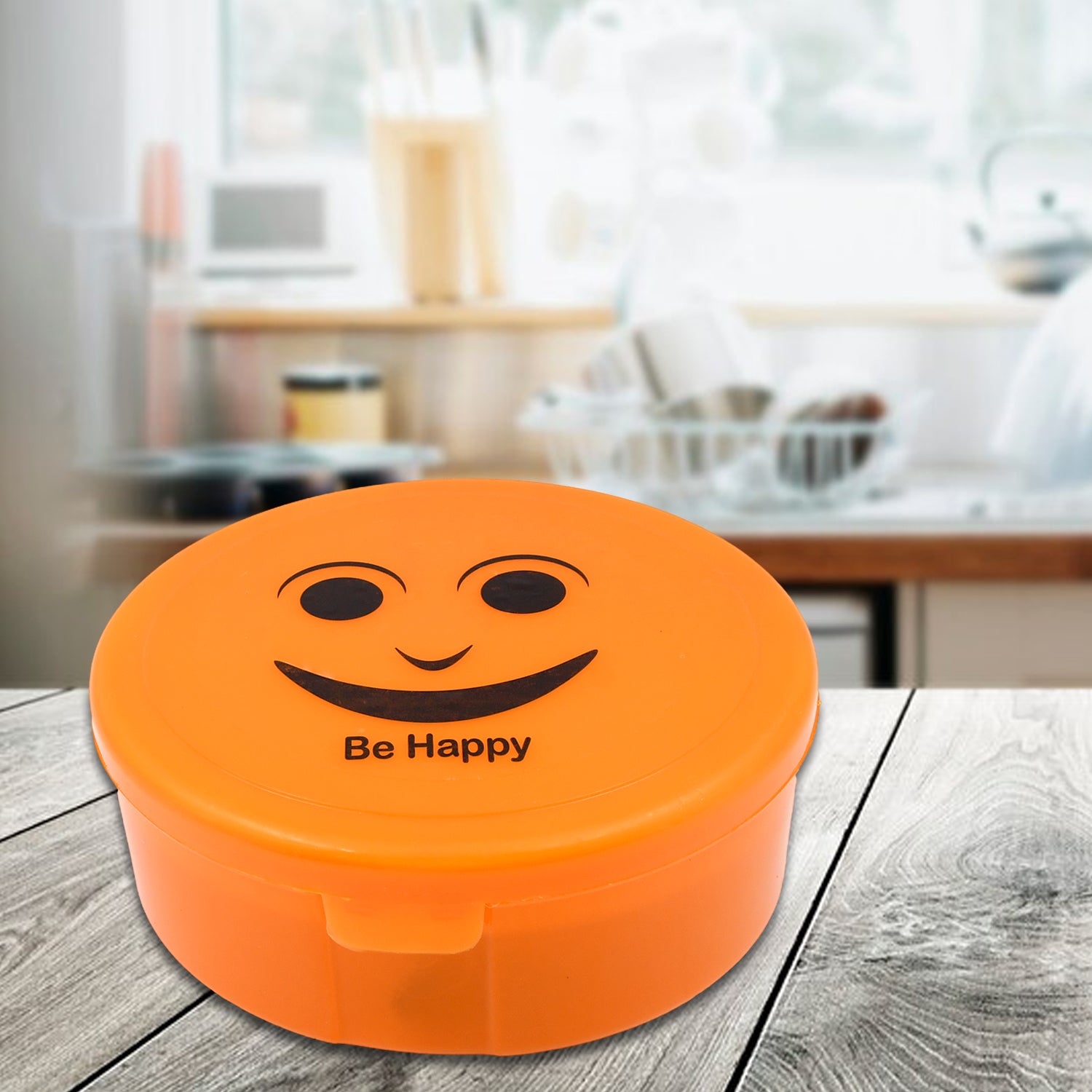 Smily Plastic lunch box, Small Box With 2in1 Spoon pack of 1 - Shivani Jaswal Smily Plastic lunch box, Small Box With 2in1 Spoon pack of 1