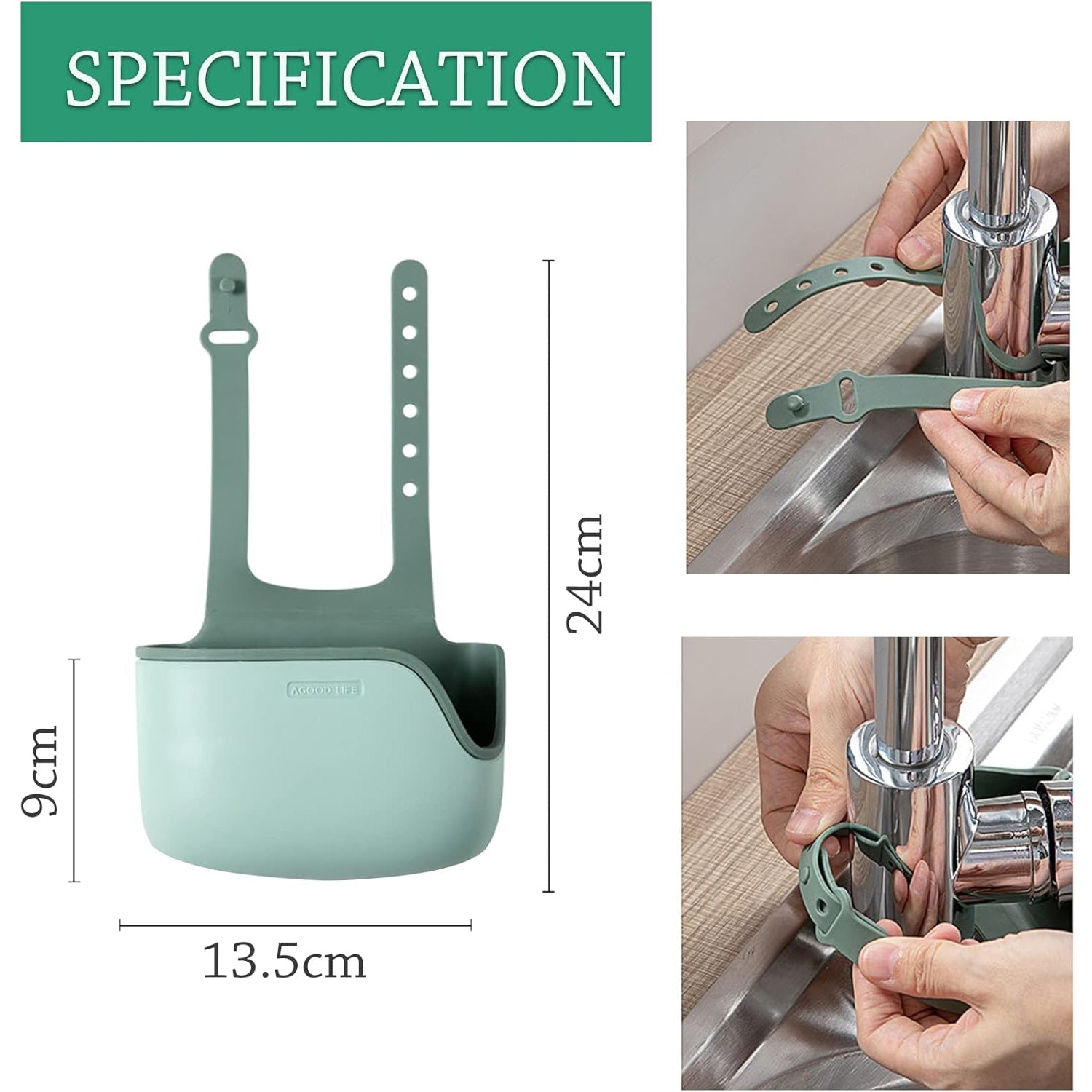Plastic Kitchen Sponge Holder, Sink Drain Rack Sink Organizer Sink Drain Hanging Bag for Kitchen (1 Pc) - Shivani Jaswal Plastic Kitchen Sponge Holder, Sink Drain Rack Sink Organizer Sink Drain Hanging Bag for Kitchen (1 Pc)