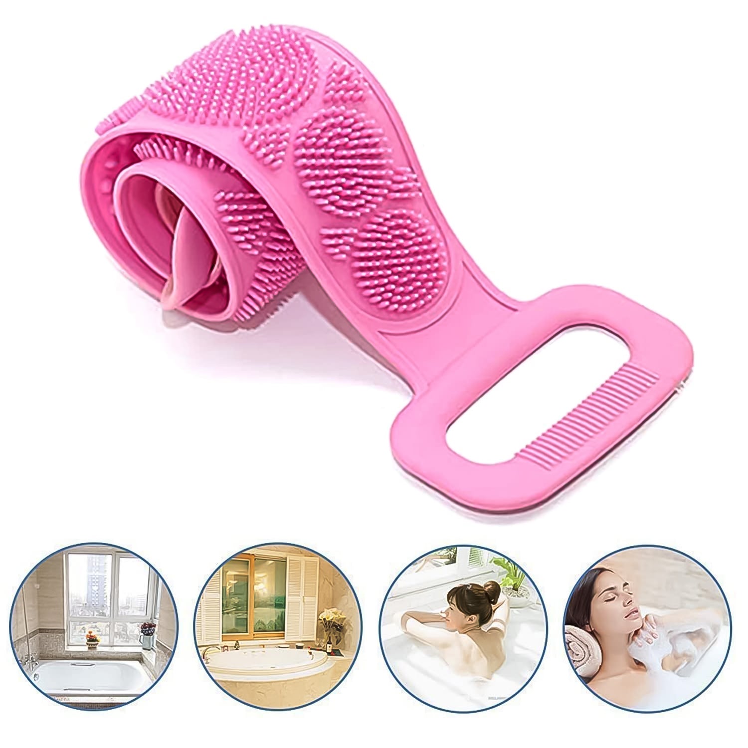 Silicone Bath Body Brush / Scrubber With Color Box (1 Pc / Mix Color) - Shivani Jaswal Silicone Bath Body Brush / Scrubber With Color Box (1 Pc / Mix Color)