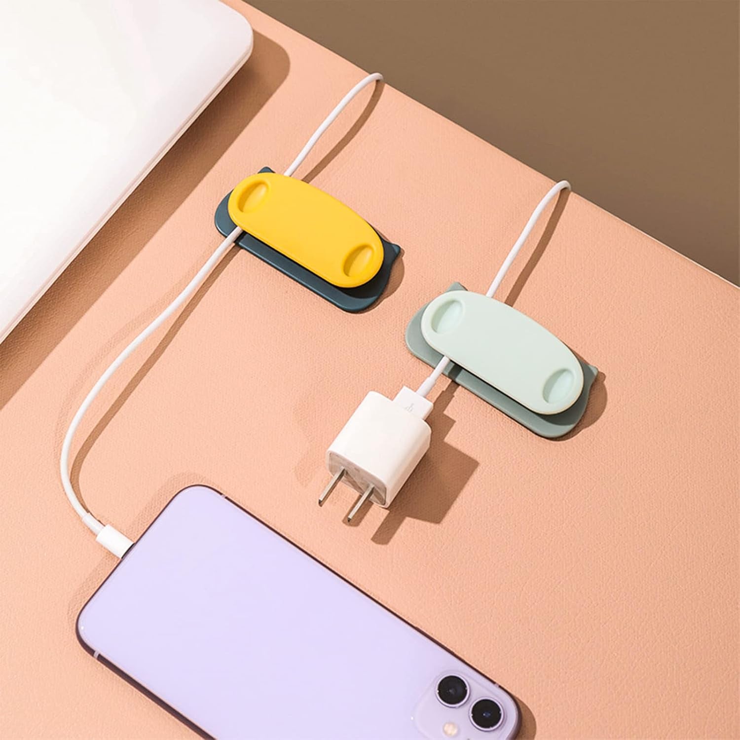 Pig Plug Wire Organizer Cable Holder Clips with Self-Adhesive Pad (4 Pcs Set) - Shivani Jaswal Pig Plug Wire Organizer Cable Holder Clips with Self-Adhesive Pad (4 Pcs Set)