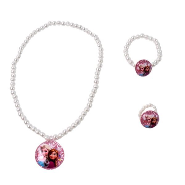 Stretch bracelets Kids Beaded Necklace Bracelet for Toddler Christmas Birthday Party (3 Pcs Set)