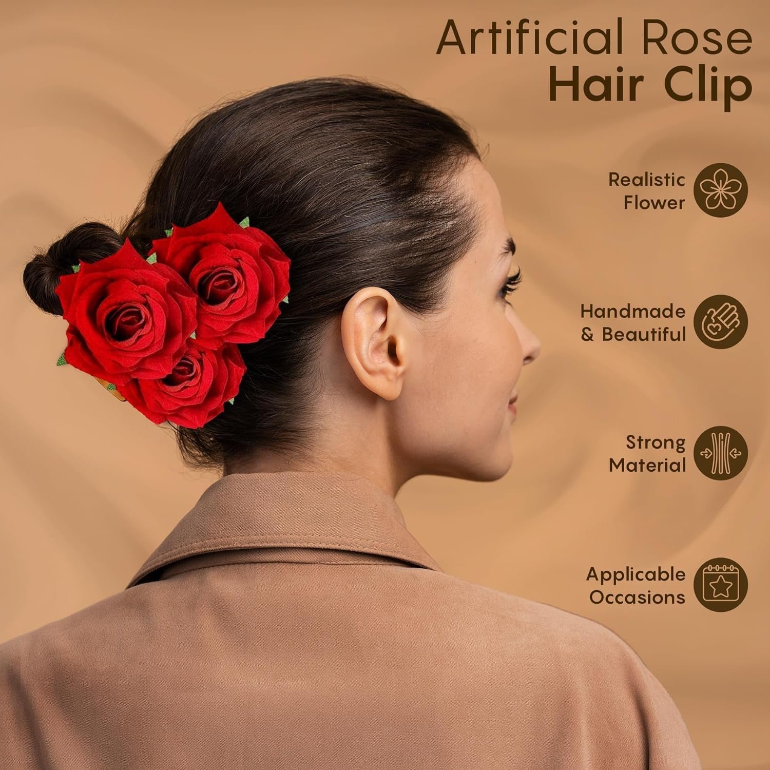 Colourful Flowing Flower Hair Pin (4 Pcs Set / Mix Color) - Shivani Jaswal Colourful Flowing Flower Hair Pin (4 Pcs Set / Mix Color)