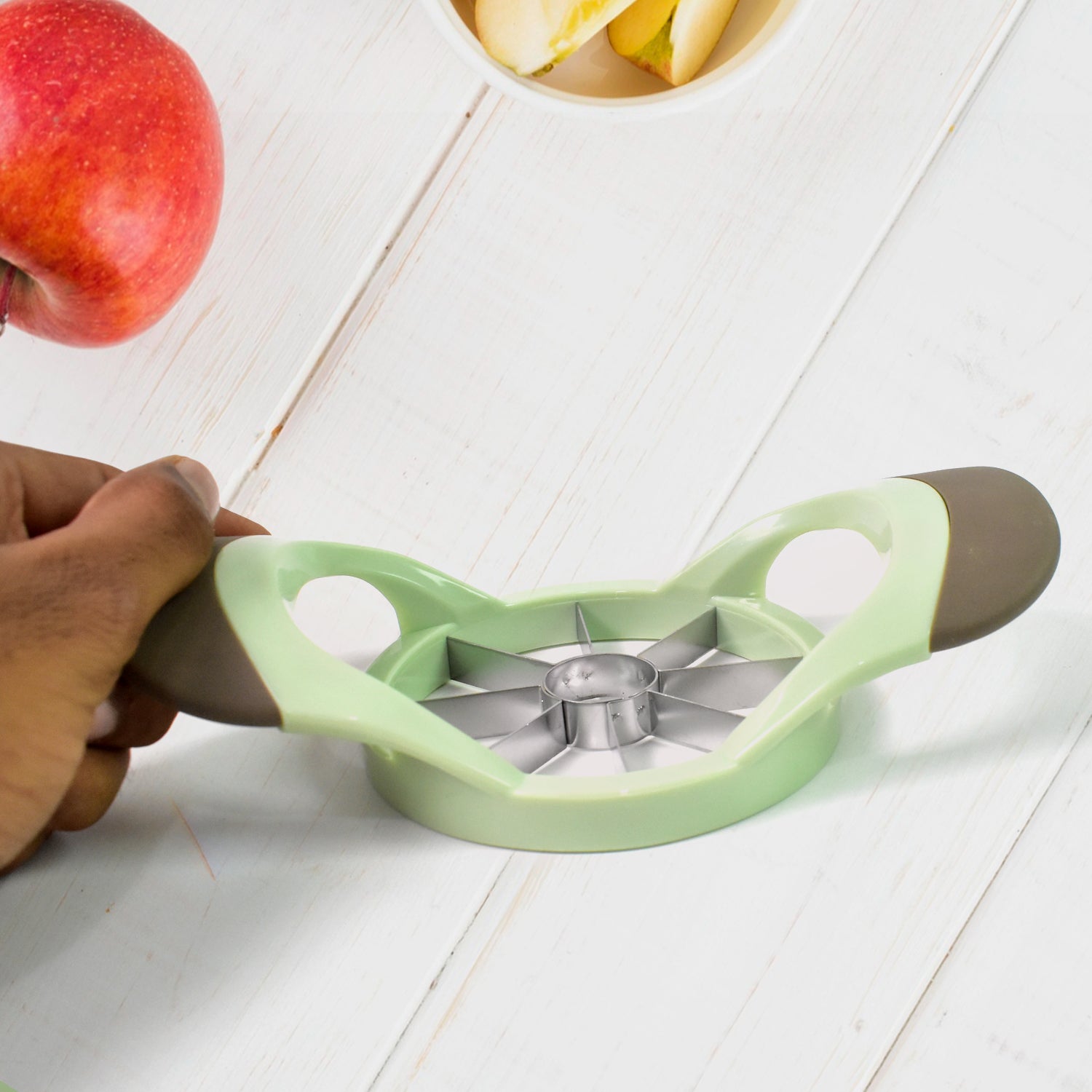 Fruit and Vegetable Cutter Stainless Steel Fruit Separator, 8-cut apple slicer (1 Pc) - Shivani Jaswal Fruit and Vegetable Cutter Stainless Steel Fruit Separator, 8-cut apple slicer (1 Pc)
