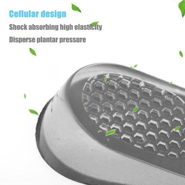 1 Pairs Silicone Heel Pads, Shoes Insole (12Ã—7Ã—2 Cm)