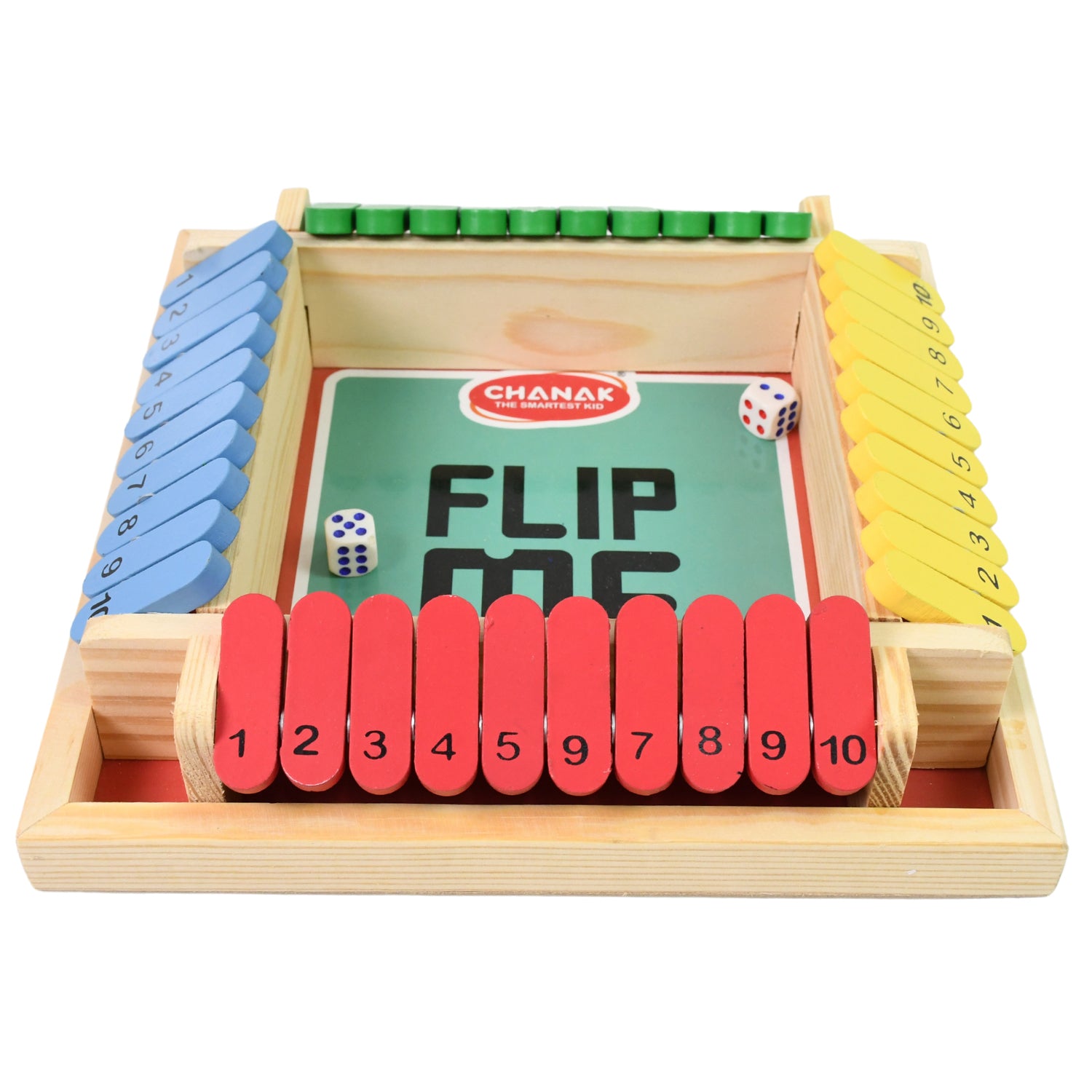 Shut The Box Dice Game, Classic Flip Me Multiplayer Game (1 Set) - Shivani Jaswal Shut The Box Dice Game, Classic Flip Me Multiplayer Game (1 Set)