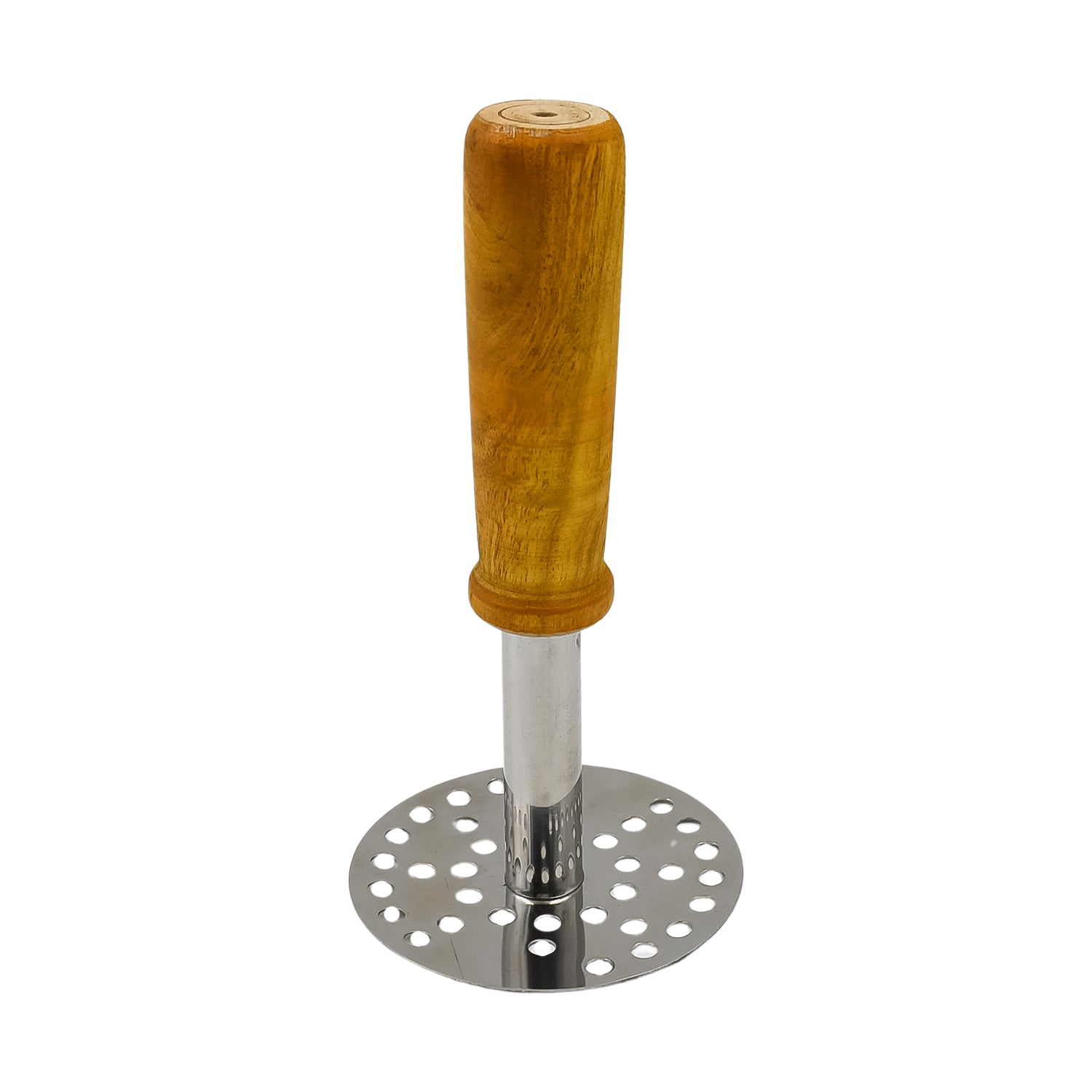 High Grade Stainless Steel Potato Masher Paubhaji / Pav Bhaji Masher with Wooden handle (1 Pc) - Shivani Jaswal High Grade Stainless Steel Potato Masher Paubhaji / Pav Bhaji Masher with Wooden handle (1 Pc)
