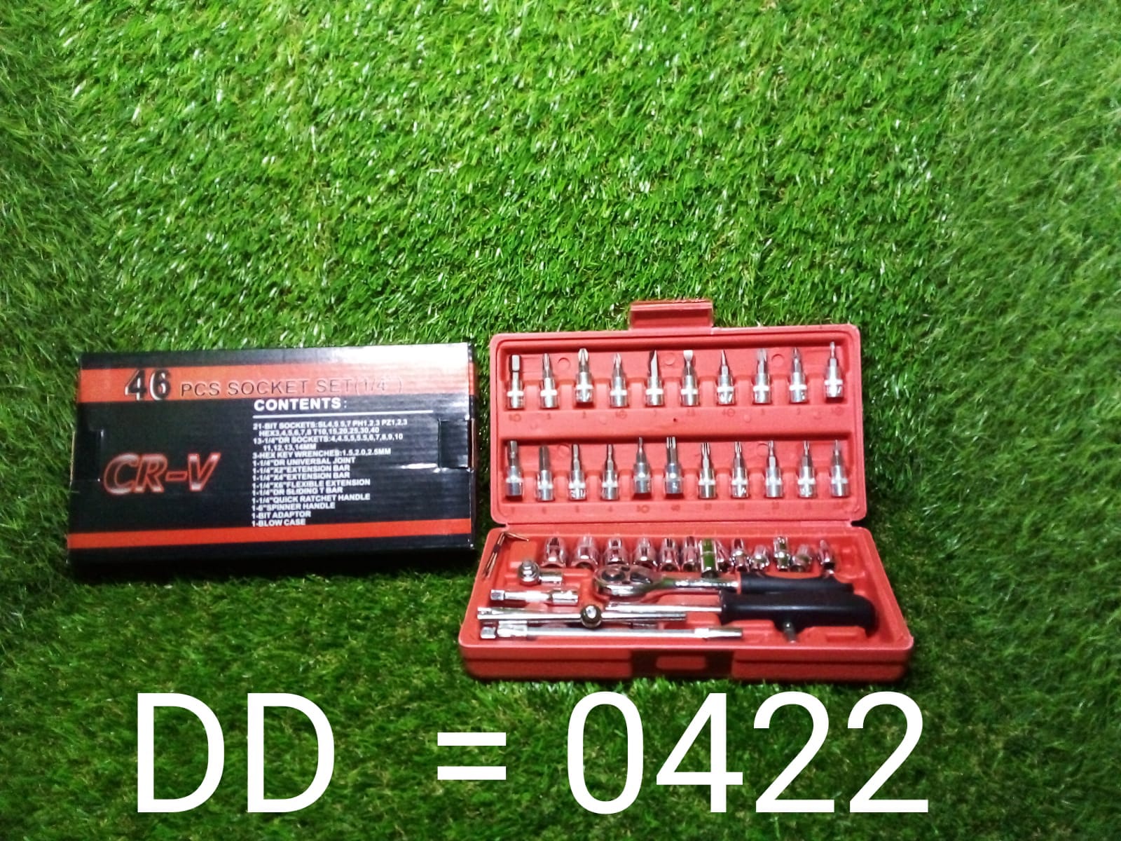 Socket 1 / 4 Inch Combination Repair Tool Kit (Red, 46 pcs) - Shivani Jaswal Socket 1 / 4 Inch Combination Repair Tool Kit (Red, 46 pcs)