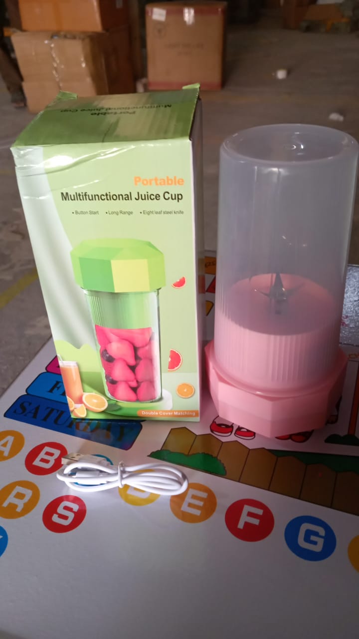 Portable Multifunctional Electric Juicer Cup, USB Juice Maker 6 blade (350 ML) - Shivani Jaswal Portable Multifunctional Electric Juicer Cup, USB Juice Maker 6 blade (350 ML)