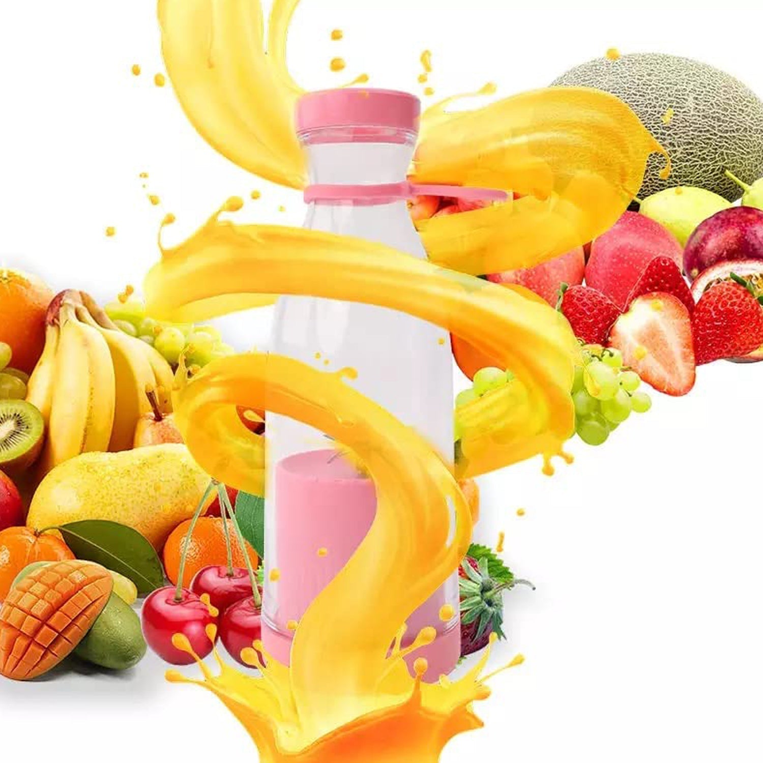 BLENDER PORTABLE JUICER FOR SMOOTHIE 420 ML Multicolour - Shivani Jaswal BLENDER PORTABLE JUICER FOR SMOOTHIE 420 ML Multicolour