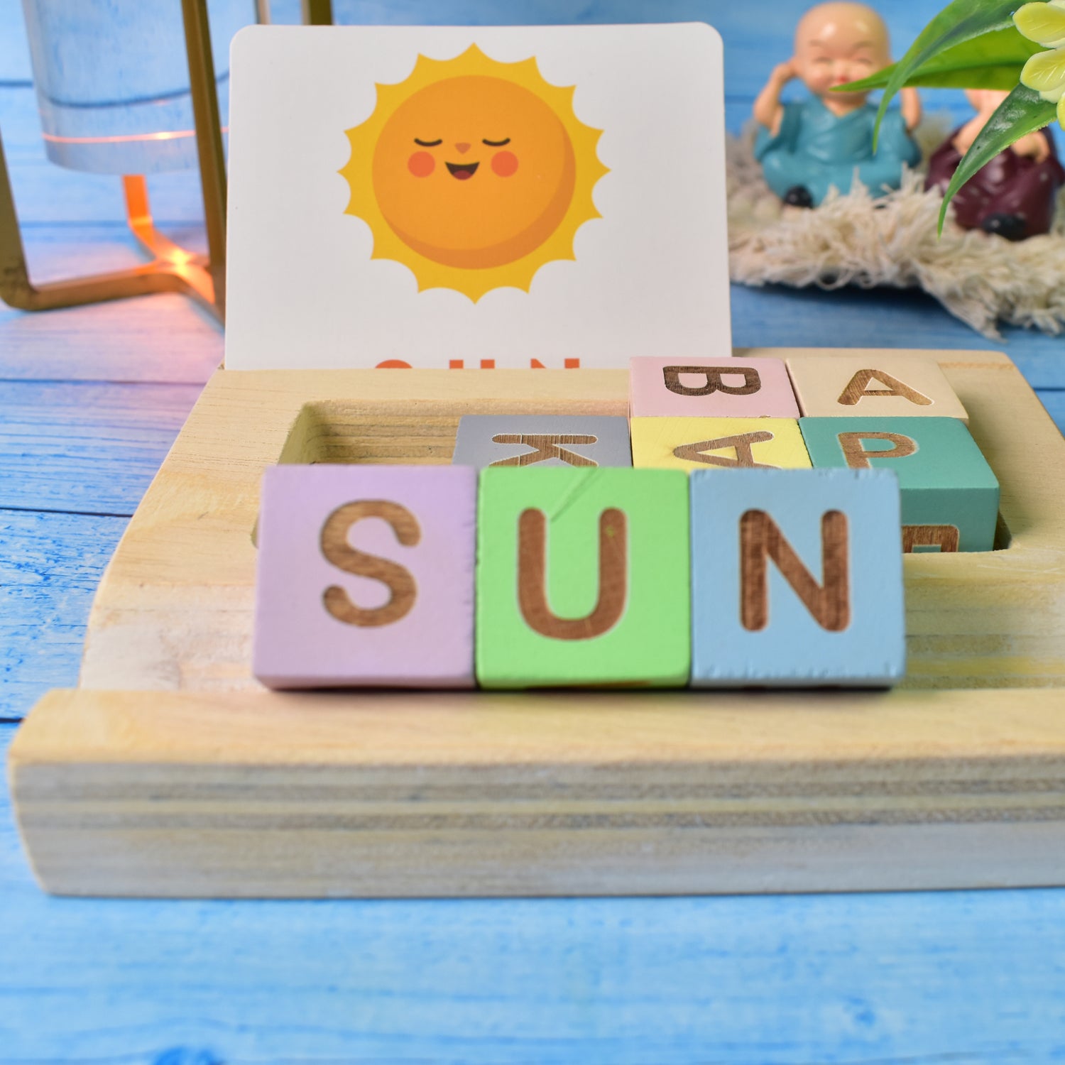 Alphabet Puzzle Spelling & Reading Words (26 Flash Cards & 8 WoodenBlock) - Shivani Jaswal Alphabet Puzzle Spelling & Reading Words (26 Flash Cards & 8 WoodenBlock)