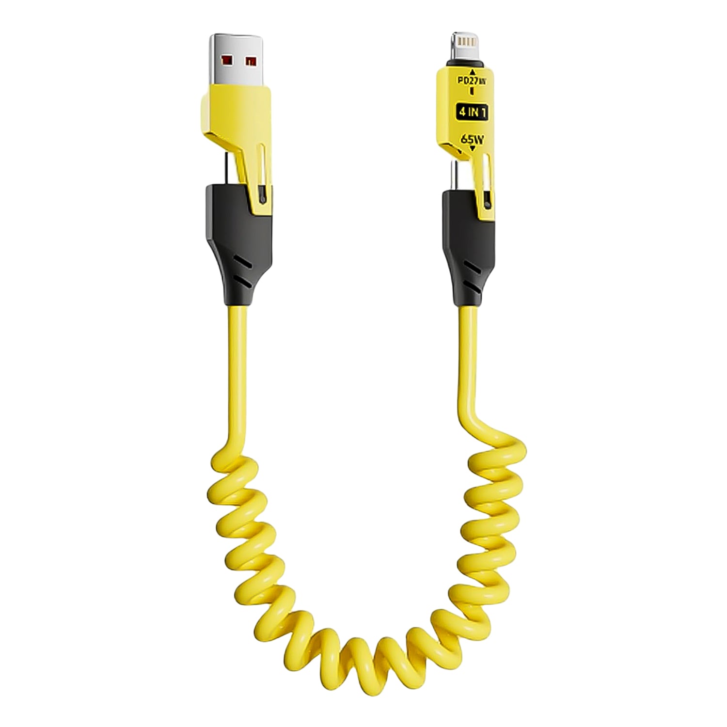 4 in 1 Spring Fast Charging Cable (1 Pc / 1.5 Mtr Long) - Shivani Jaswal 4 in 1 Spring Fast Charging Cable (1 Pc / 1.5 Mtr Long)