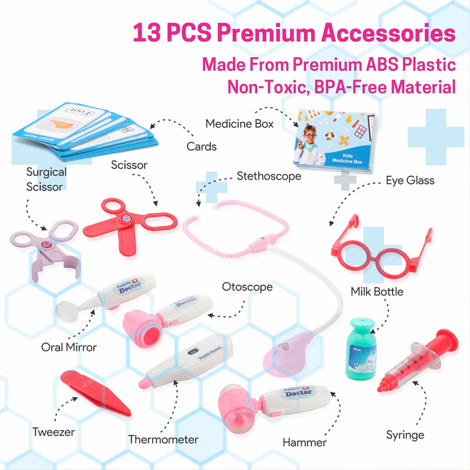 Premium Doctor Set Trolley Little Doctor Kids Toy (1 Set) - Shivani Jaswal Premium Doctor Set Trolley Little Doctor Kids Toy (1 Set)