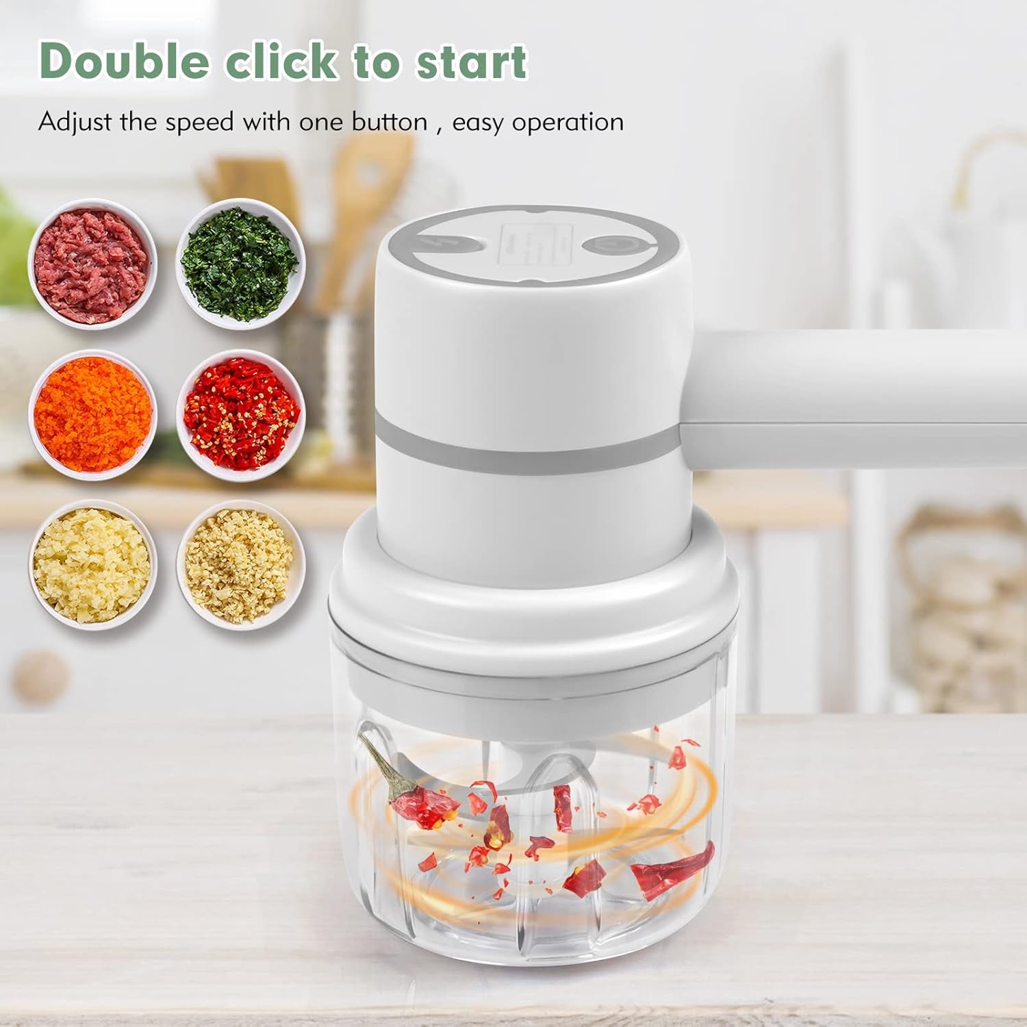 Hand Mixer Food Chopper Cordless 3 in 1 Electric Hand Mixer (1 Set) - Shivani Jaswal Hand Mixer Food Chopper Cordless 3 in 1 Electric Hand Mixer (1 Set)