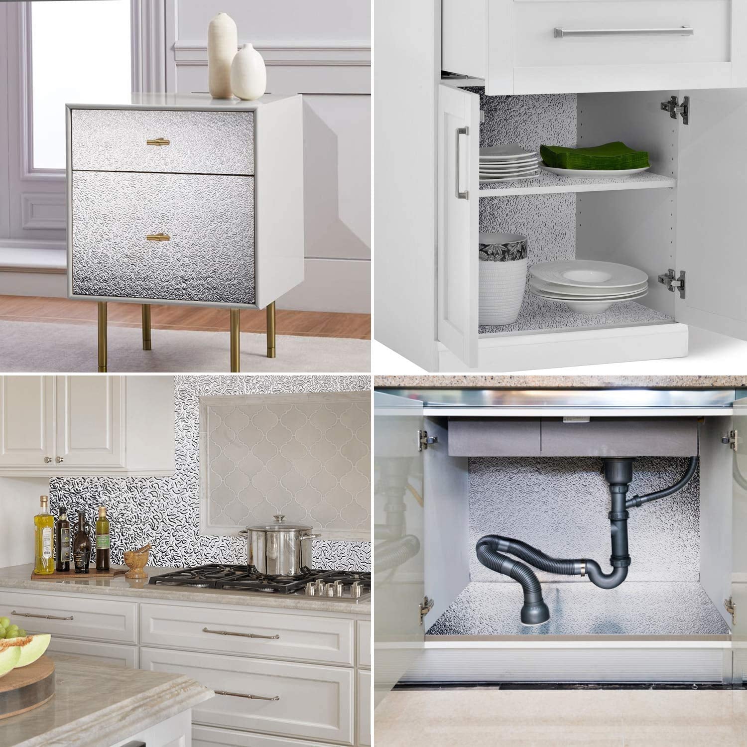 Aluminium Kitchen Wall Sheet Aluminium Without Adhesive (3 Pc / 50x90 Cm) - Shivani Jaswal Aluminium Kitchen Wall Sheet Aluminium Without Adhesive (3 Pc / 50x90 Cm)
