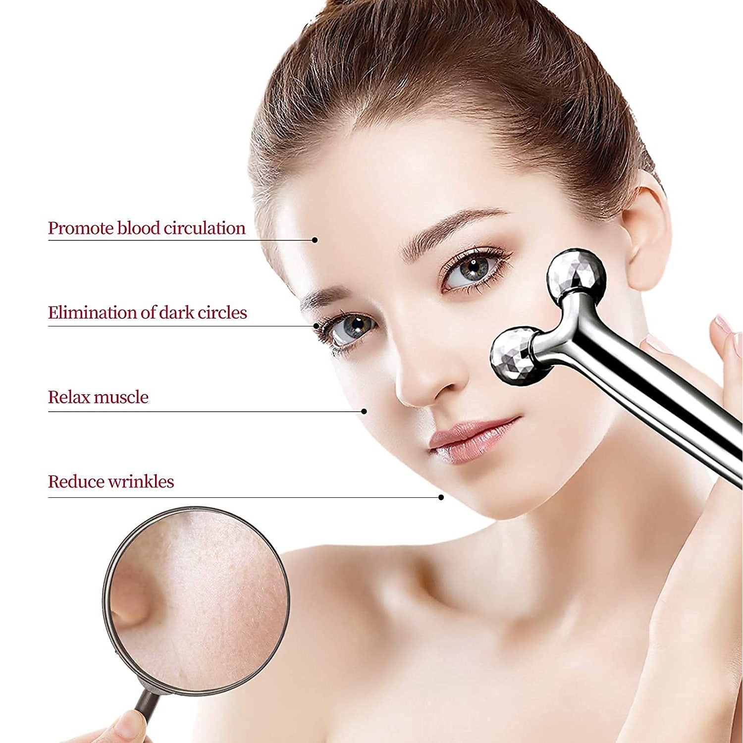 Manual Roller Face Skin Wrinkle Remover Massager (1 Pc) - Shivani Jaswal Manual Roller Face Skin Wrinkle Remover Massager (1 Pc)