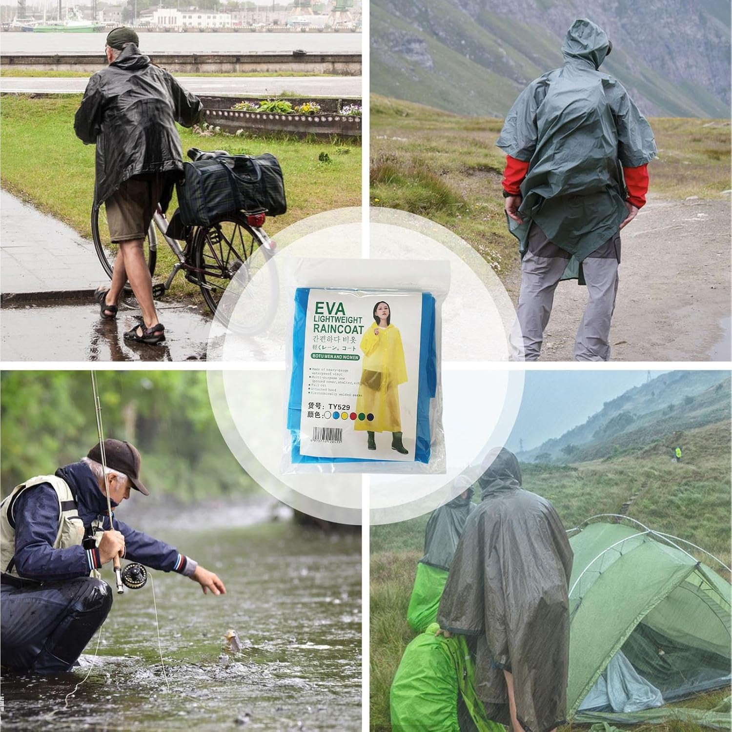 Eva Portable Rain Coat, Waterproof Raincoat (1pc) - Shivani Jaswal Eva Portable Rain Coat, Waterproof Raincoat (1pc)
