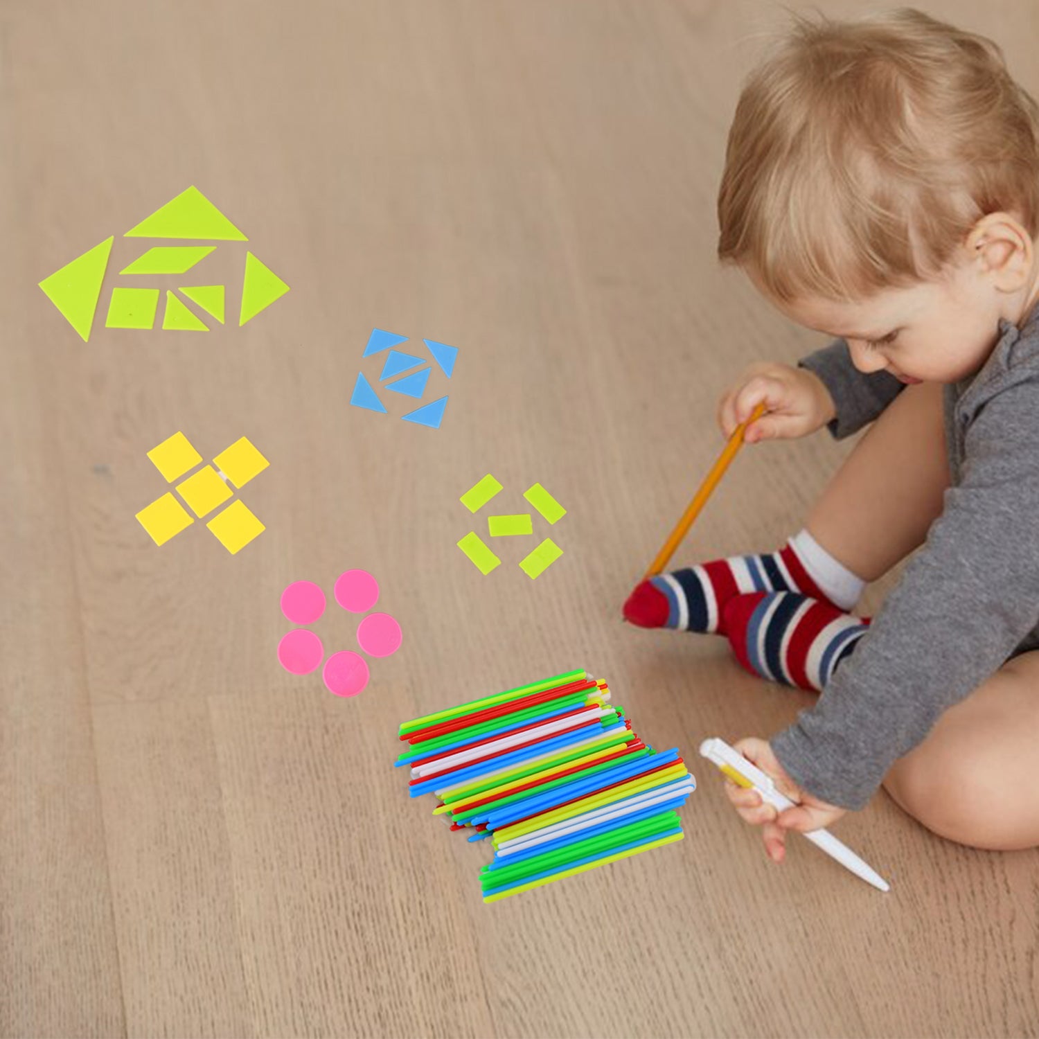 Kid Learning study game Set for kids with Color and shapes (1 Set) - Shivani Jaswal Kid Learning study game Set for kids with Color and shapes (1 Set)