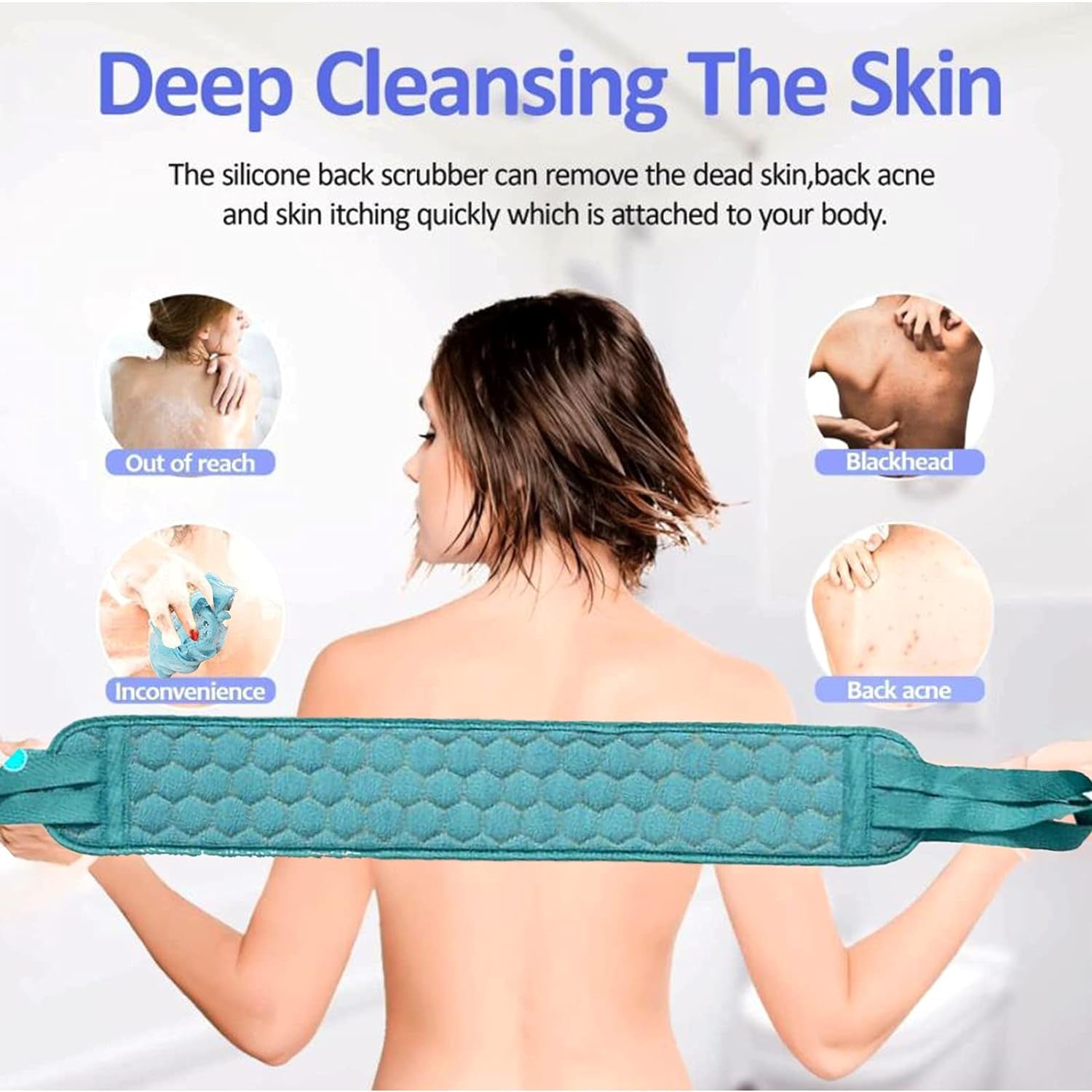 Bath Shower Scrubber Set – Dual-Sided Loofah Sponge & Bath Brush for Deep Clean (2 Pcs) - Shivani Jaswal Bath Shower Scrubber Set – Dual-Sided Loofah Sponge & Bath Brush for Deep Clean (2 Pcs)