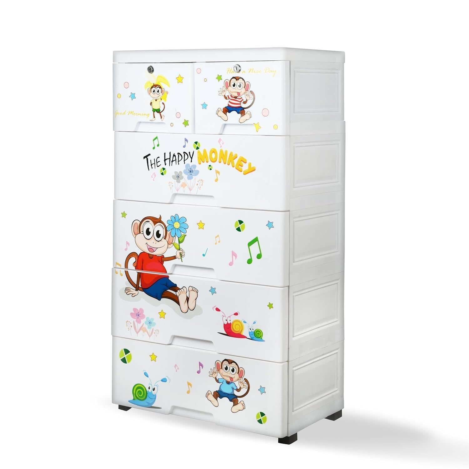 Kid's Plastic Chest of 6 Drawers, Multi-Purpose Storage Organizer/Wardrobe for Kids - Shivani Jaswal Kid's Plastic Chest of 6 Drawers, Multi-Purpose Storage Organizer/Wardrobe for Kids