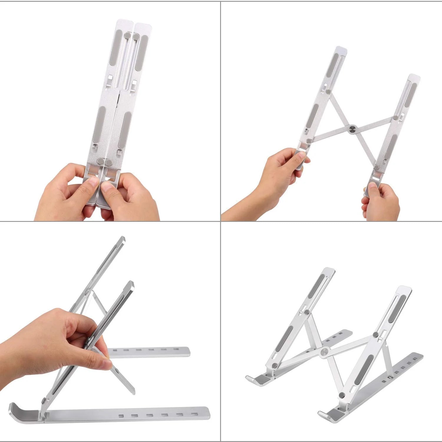 Metal Portable Laptop Stand, with 7 Adjustable Angles (1 Pc) - Shivani Jaswal Metal Portable Laptop Stand, with 7 Adjustable Angles (1 Pc)