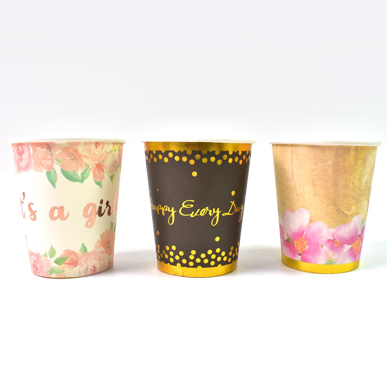 Disposable Paper Cups, Disposable Tea, Coffee Cups (3 Pcs Set / Mix Color) - Shivani Jaswal Disposable Paper Cups, Disposable Tea, Coffee Cups (3 Pcs Set / Mix Color)