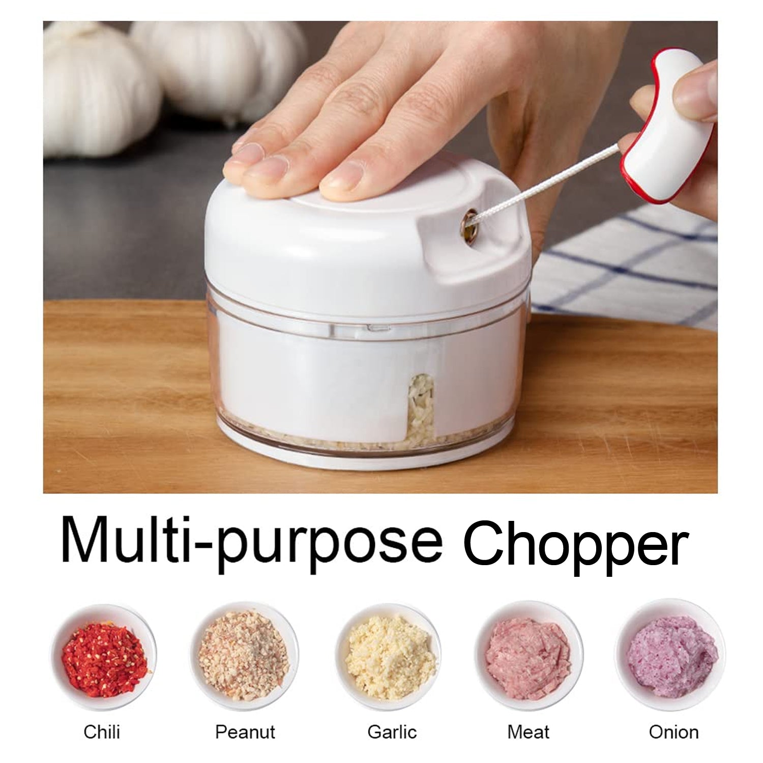 Manual Mini Food Processor Vegetable Chopper Hand Pull String Onion Chopper (1 Pc) - Shivani Jaswal Manual Mini Food Processor Vegetable Chopper Hand Pull String Onion Chopper (1 Pc)