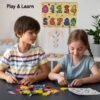 Wooden Number Puzzle Learning Educational Board (1 Set / 28Ã—20 Cm)