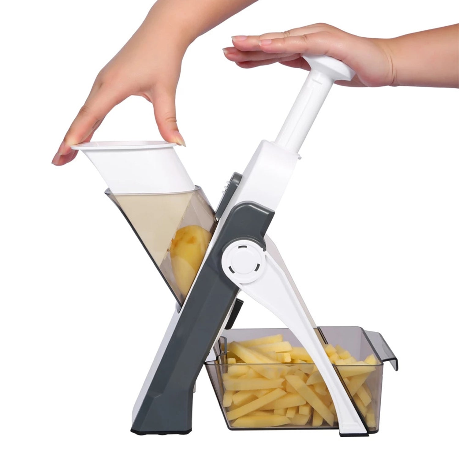 MULTI FUNCTIONAL TIME SAVING ADJUSTABLE HAND PRESS VEGETABLES CHOPPER - Shivani Jaswal MULTI FUNCTIONAL TIME SAVING ADJUSTABLE HAND PRESS VEGETABLES CHOPPER