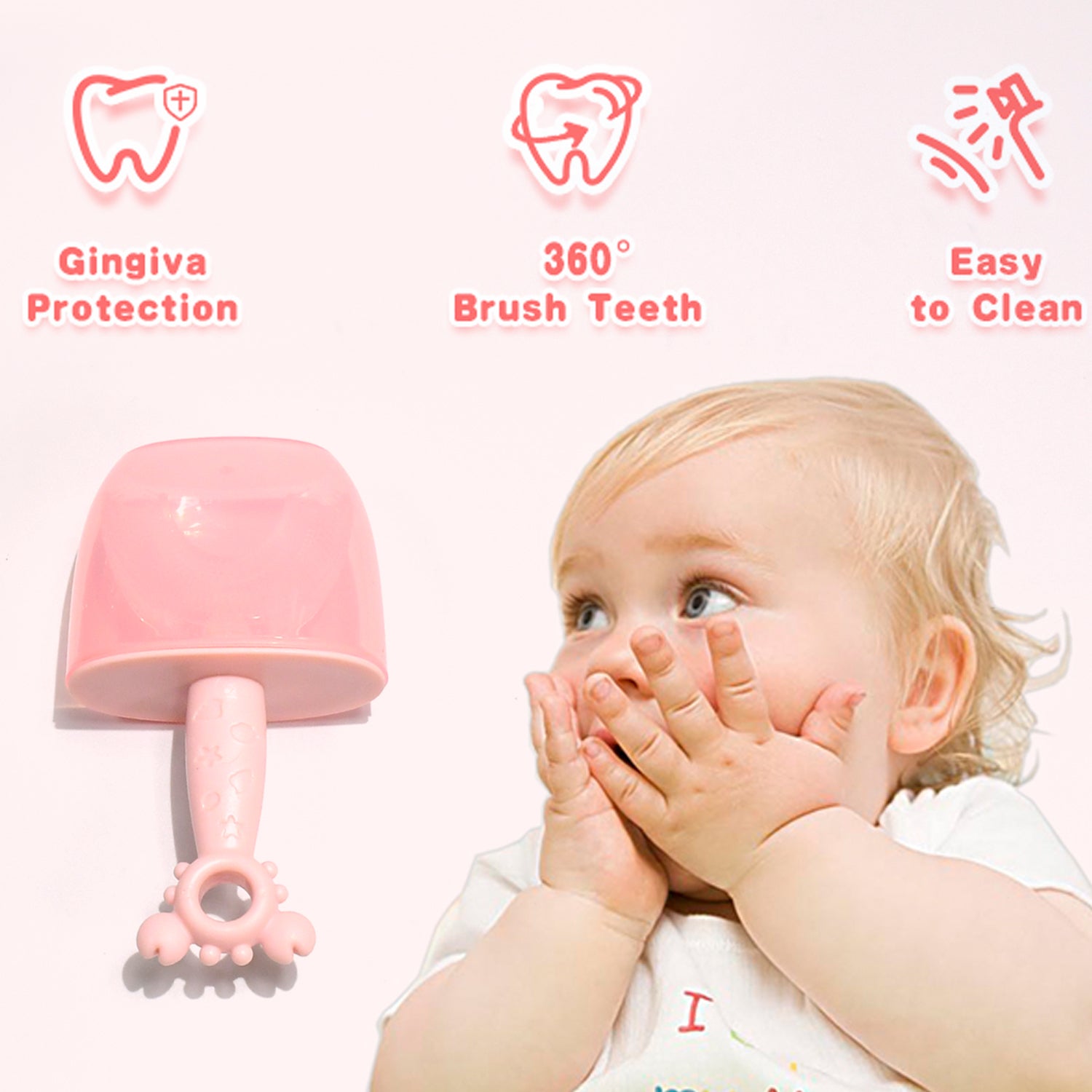Kids U-Shaped Silicone Toothbrush – 360° Cleaning for Ages 2-6 (1 Pc) - Shivani Jaswal Kids U-Shaped Silicone Toothbrush – 360° Cleaning for Ages 2-6 (1 Pc)