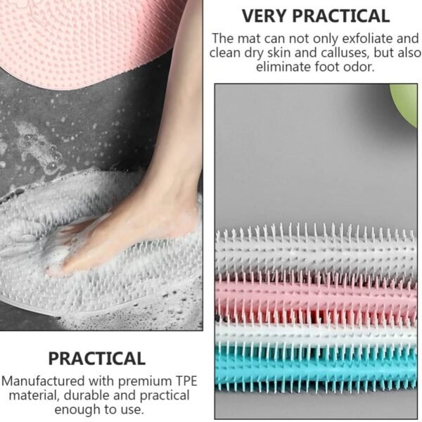 Silicone Bath Massage Cushion with Suction Cup (35Ã—28 CM / 1 Pc)