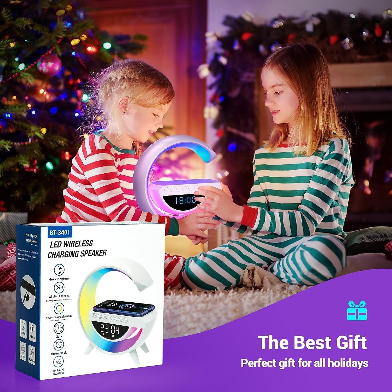 G Lamp Speaker - 3-in-1 Bluetooth Speaker with Fast Wireless Charging (1 Pc) - Shivani Jaswal G Lamp Speaker - 3-in-1 Bluetooth Speaker with Fast Wireless Charging (1 Pc)