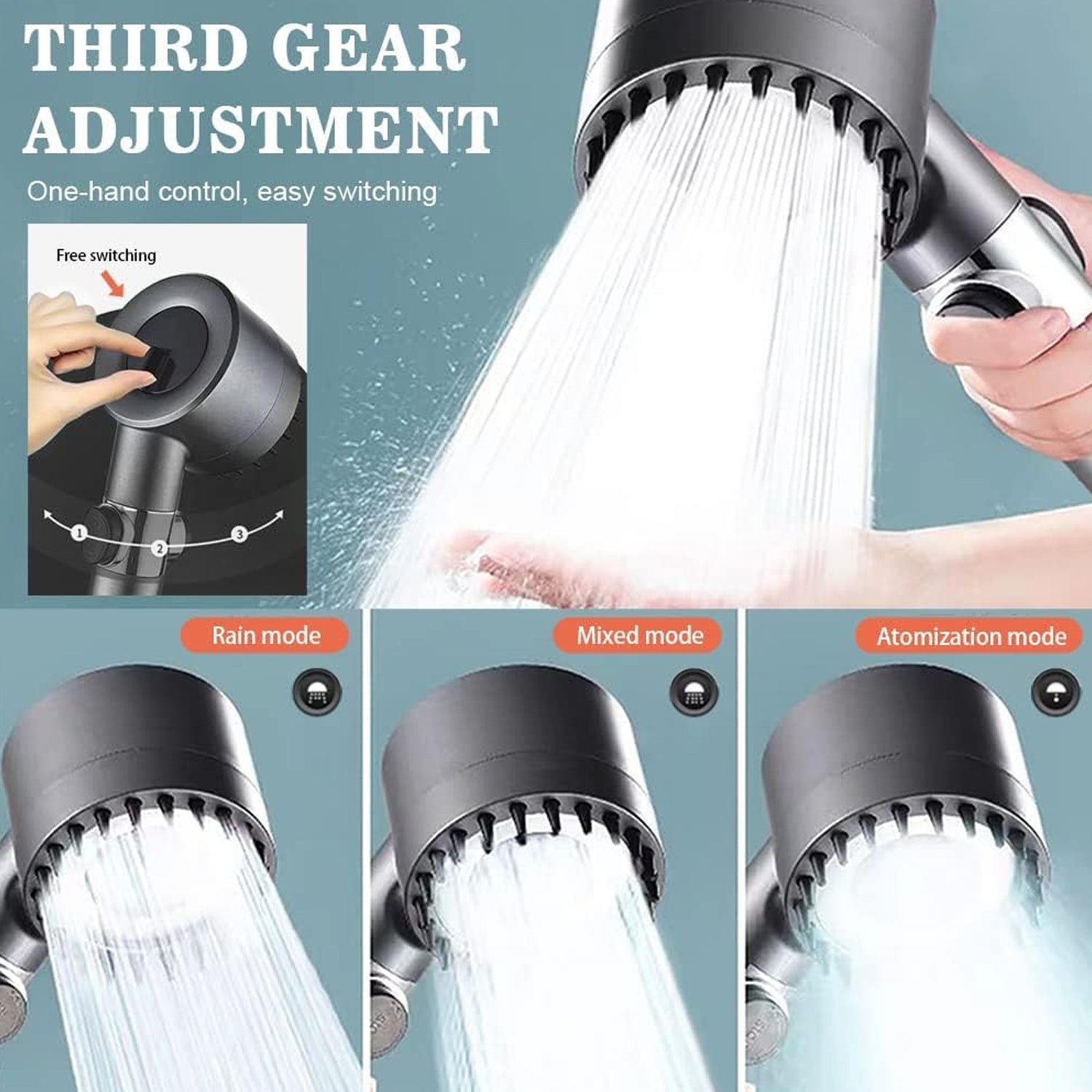 Shower Filter Shower Head, Adjustment Shower Head (3 Modes / 1 Pc) - Shivani Jaswal Shower Filter Shower Head, Adjustment Shower Head (3 Modes / 1 Pc)