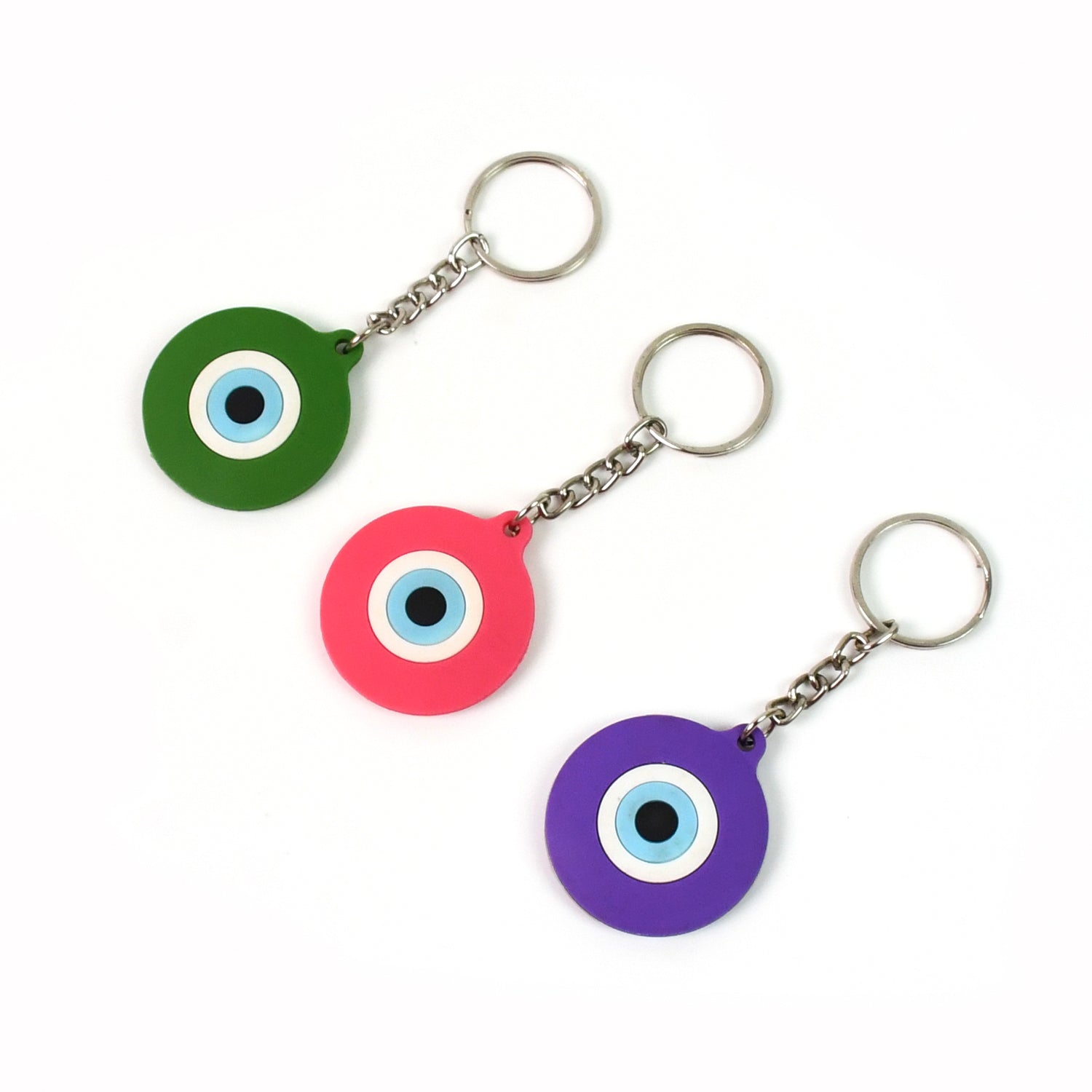 Evil Eye Rubber / Silicone Keychain (1 Pc / Mix Color) - Shivani Jaswal Evil Eye Rubber / Silicone Keychain (1 Pc / Mix Color)
