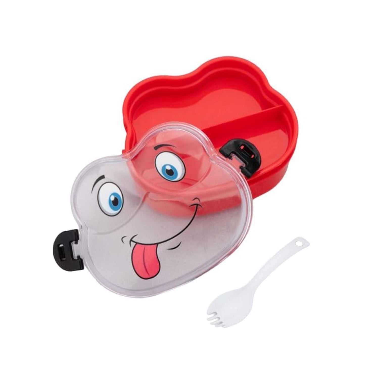 Double Layer Froggy Shape Lunch Box with Spoon (1 Pc / Mix Color) - Shivani Jaswal Double Layer Froggy Shape Lunch Box with Spoon (1 Pc / Mix Color)