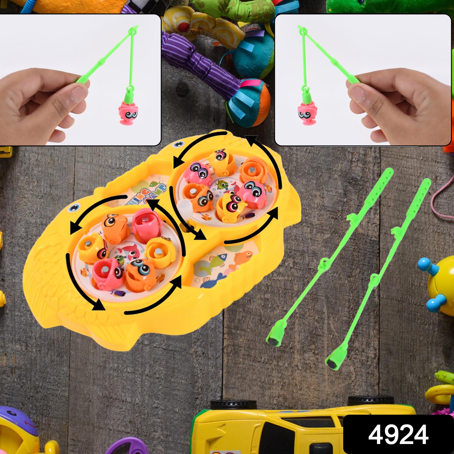 Fishing Game for Kids, Include 12 Pieces Fishes and 2 Fishing Rod, (1 Set) - Shivani Jaswal Fishing Game for Kids, Include 12 Pieces Fishes and 2 Fishing Rod, (1 Set)