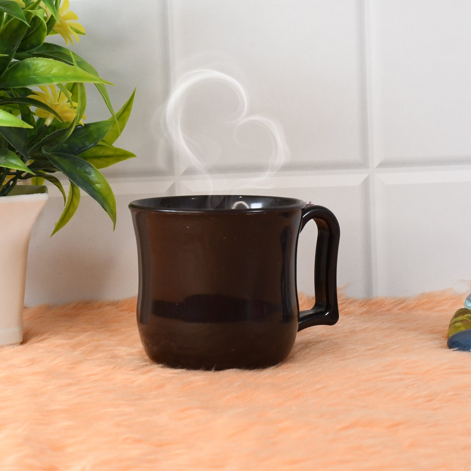 Premium Plastic Coffee / Tea Cups / Mug with Handle (1 Pc / With Color Box / Black) - Shivani Jaswal Premium Plastic Coffee / Tea Cups / Mug with Handle (1 Pc / With Color Box / Black)