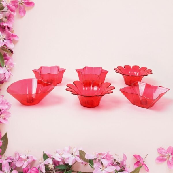 Reflection Diya Combo Plastic Candle Cup with Multi Shape (12 Pcs Set)